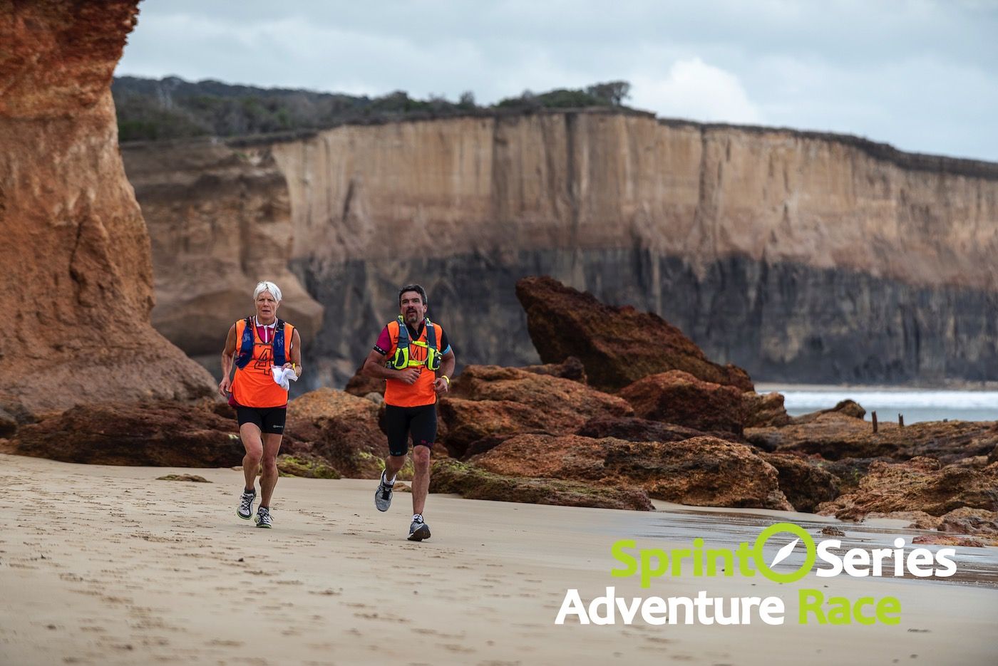 sprint series adventure race run anglesea beach